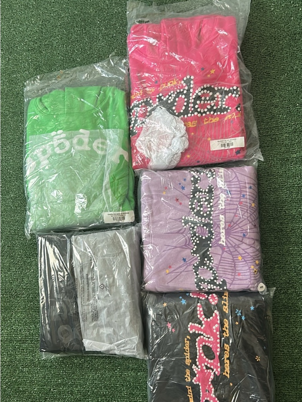 lot of hoodies